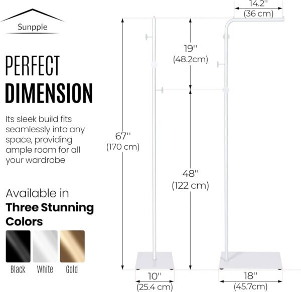Minimalist Freestanding Coat Rack - Image 3