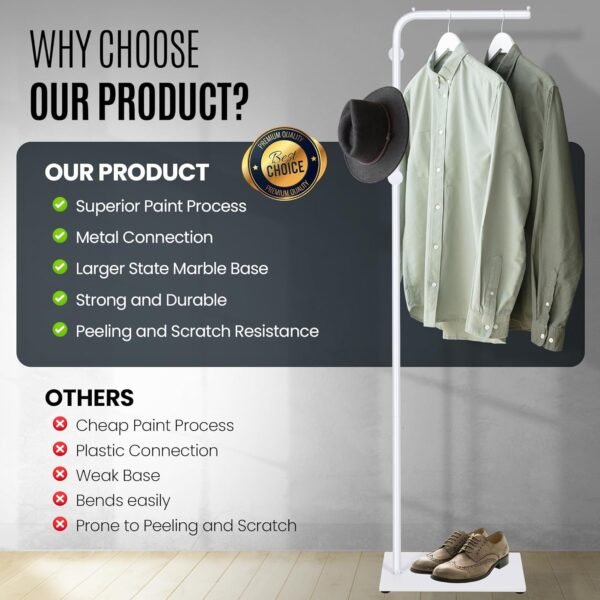 Minimalist Freestanding Coat Rack - Image 5